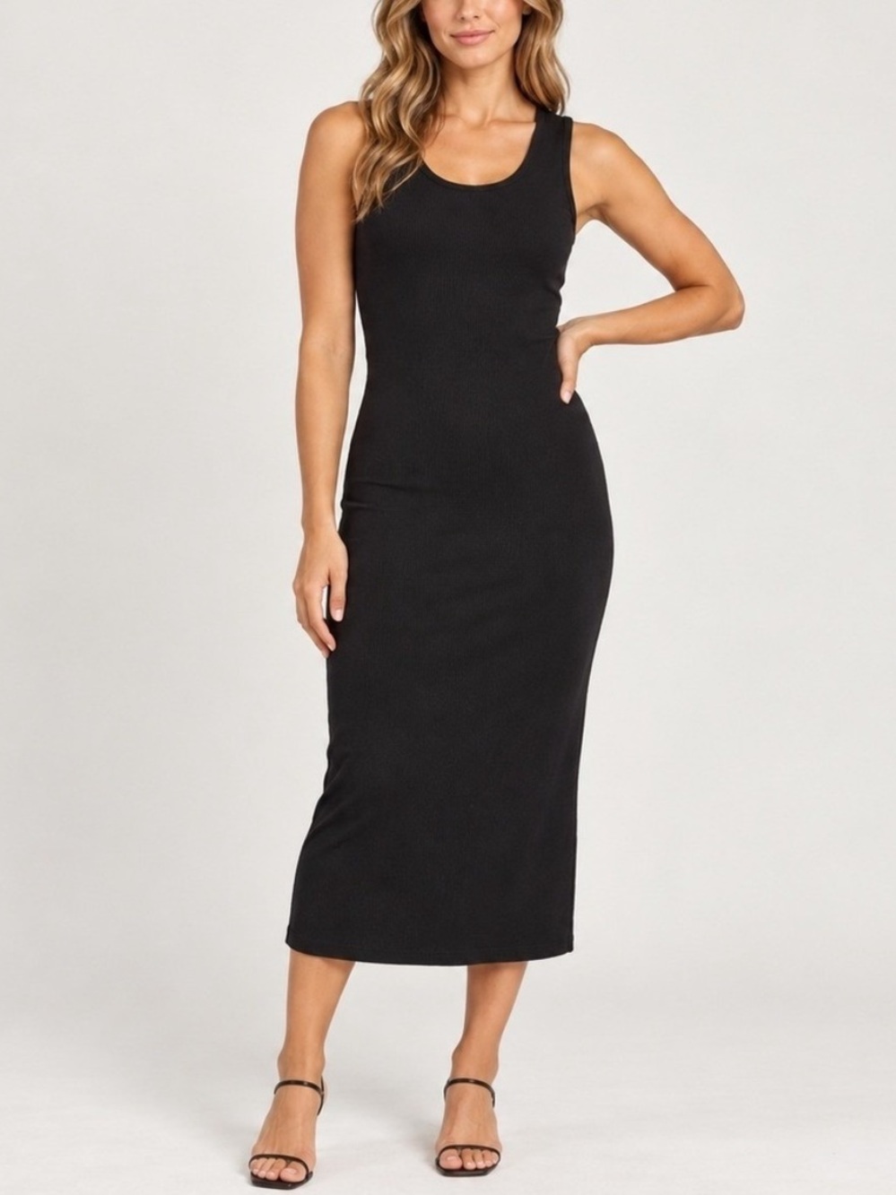 Marine Layer Lexi Midi Dress in Black